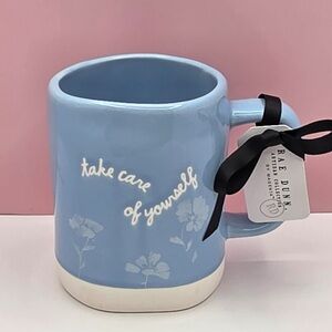 Rae Dunn Spring Easter TAKE CARE OF YOURSELF Blue Mug NEW 2026 RELEASE